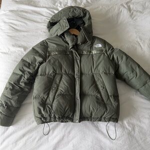 North Face 550 Olive Down Puffer Jacket